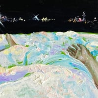 髙橋侑子　「夜間飛行」  サムホール　Takahashi Yuriko   15.8×22.7cm
