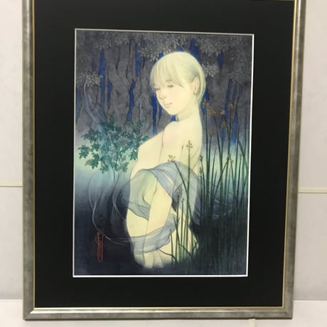 松平一民   「水 沼」  F4号    Matsudaira Kazutami    33.3×24.2cm