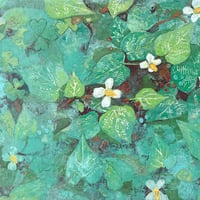 石倉文　「息づくものたち」   M3号      Ishikura Aya   (16.0×27.3cm)