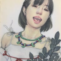 松平一民   「祓戸  速佐須良比売」 27.3×20.5cm     Matsudaira Kazutami