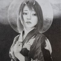 伊藤尚尋「角 (つの)」 F4号　Ito Naohiro  「Horns」 ( 33.3×24.2cm)