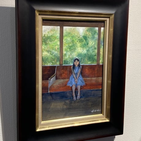 長内絵海「夢うつつ」 P6号　　Osanai Emi  「dream and reality」 (41.0×27.3cm)