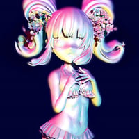 ONOTAKU「こっち見たこっち見たこっち見た！」 F3号  　「Looked this way, this way, this way!」 (27.3×22.0cm)