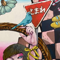 荒木名月 「朝を置き去りにして」  F6号　Araki  Natsuki　(41.0×31.8cm)