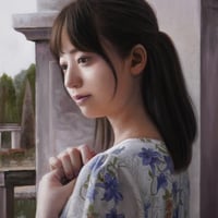岩本将弥 「翡翠の城」 F4号　Iwamoto  Masaya  (27.3×22.0cm)