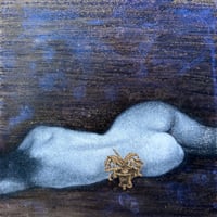 志賀絵梨子　「光の向こうへ」 S0号    Shiga  Eriko   「Beyond the Light」  (18.0×18.0cm)