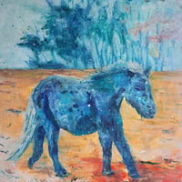 齋藤 大  「ポニー」  F6号　 Saito Dai　 　(41.0×31.8cm)