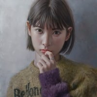 松林 淳  「私が私であるために」  F4号　Matsubayashi  Atsushi   「For me to be me」 (33.3×24.2cm)