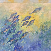 石倉文　「彼方へ」   F3号      Ishikura Aya   (27.3×22.0cm)
