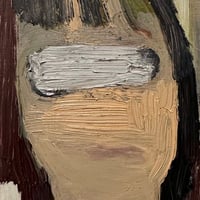 市川茉友子　「自画像Ⅰ」 F0号      Ichikawa  Mayuko   「Self-portrait Ⅰ」 (18.0×14.0cm)