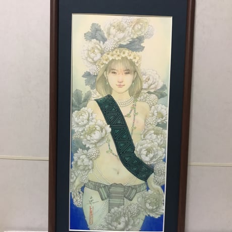 松平一民   「宗像イチキシマヒメ」 52.0×19.0cm    Matsudaira Kazutami