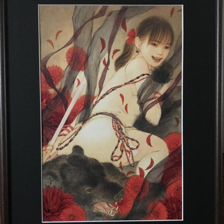 松平一民   「熊襲誅伐」(クマソチュウバツ )  P6号      Matsudaira Kazutami   「 Kumaso Diminution」　41.0×27.3cm