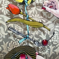 荒木名月 「胸騒ぎの連鎖」  F3号　Araki  Natsuki　(27.3×22.0cm)