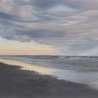 大木 綾  「夢の傍らで」 F4号    Oki Aya    「Beside the Dream」 (33.3×24.2cm)