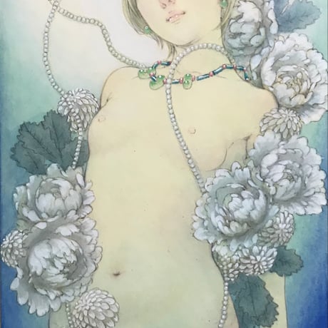 松平一民   「宗像タゴリヒメ」  52.0×19.0cm    Matsudaira Kazutami