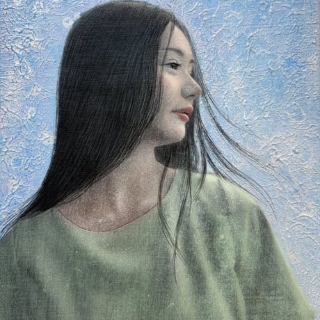 現代気鋭の画家として注目　志賀絵梨子　タイトル「移ろう魂」　サイズF4号　額装 CATEGORY 志賀絵梨子 Shiga Eriko | 美岳画廊 GALLERY MI
