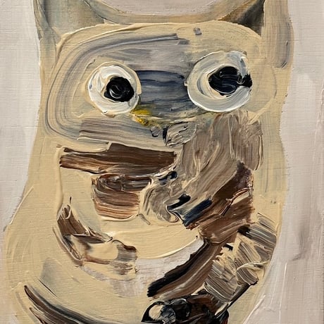 市川茉友子　「仔 猫」 F0号      Ichikawa  Mayuko   「kitten」 (18.0×14.0cm)