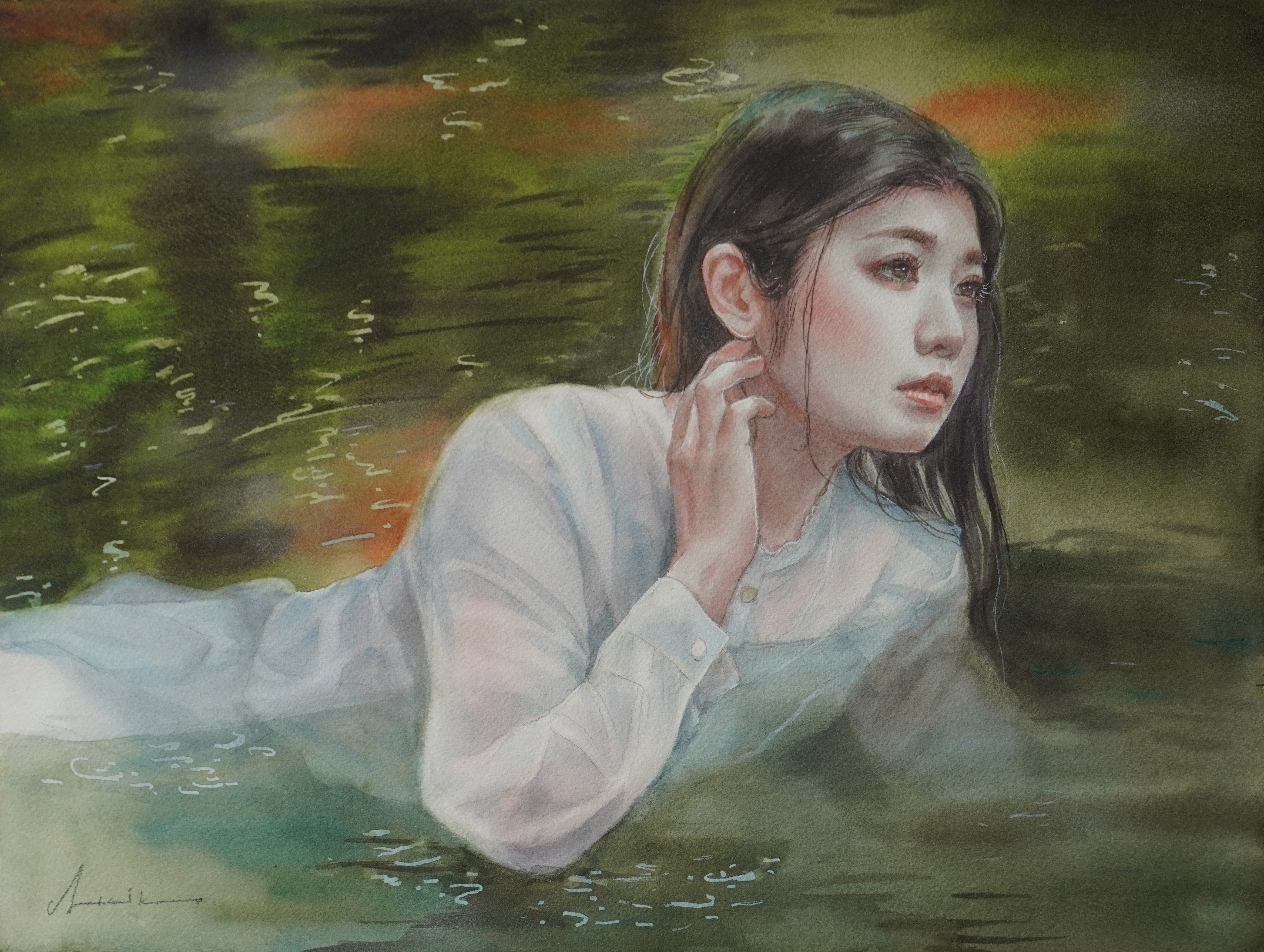 徳田明子 「この世の果て」 F6号 31.8×41.0cm | 美岳画廊 GALLERY