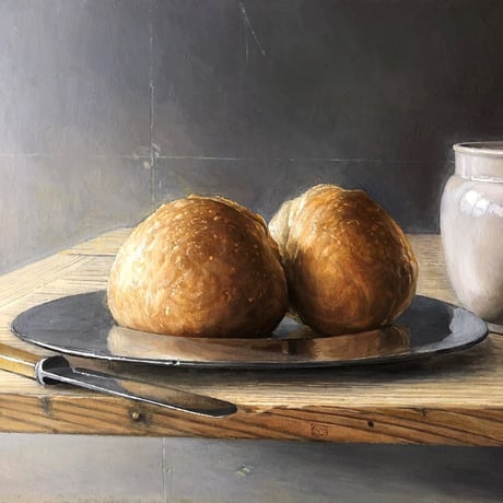 石田淳一 静物画 F10 タイトル nearly equal 2012年 真筆 石田