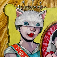 荒木名月 「気まぐれの女王」  S2号　Araki  Natsuki　(24×24cm)