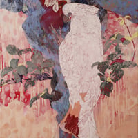 安藤沙彩香 「木漏れ日」 F10号　 Ando Sayaka　「sunlight filtering through trees」 (53.0×45.5cm)