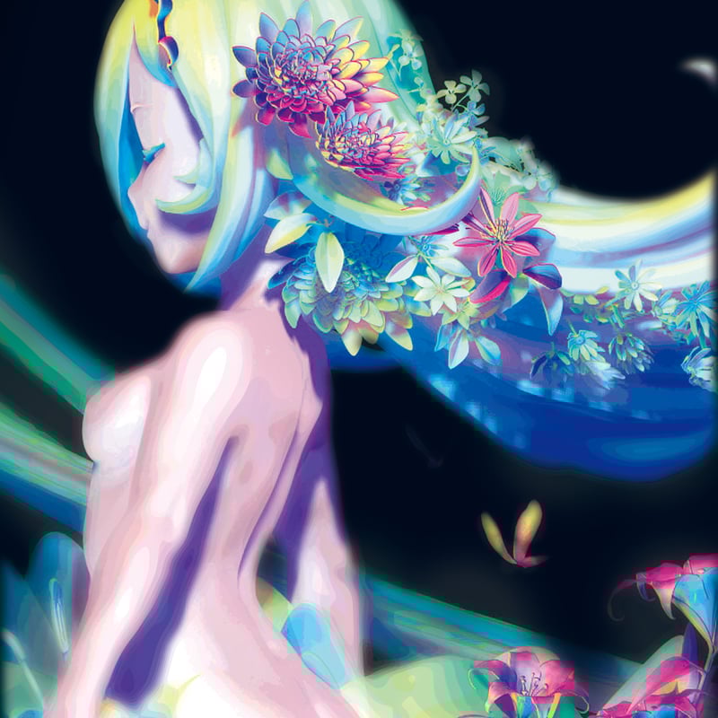 ◉ 「 雲なびく 」 サムホール　油彩画 ONOTAKU「風の日」 サムホール 「windy day」 (22.7×15.8cm)