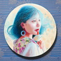 西脇 恵  「ほとりに咲く花雫」  正円3号  Nishiwaki   Megumi    (∅27.3cm)