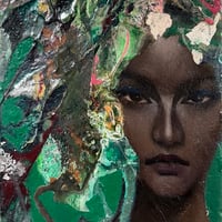 松原修平　「A Woman’s Face 3」  サムホール　MATSUBARA  SHUHEI　  22.7×15.8cm