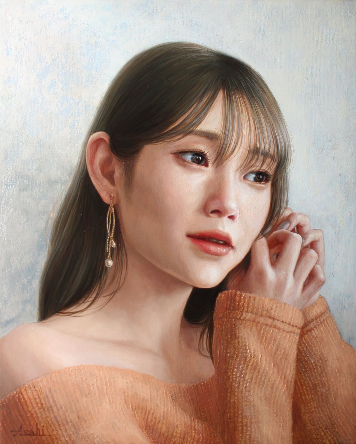 【真作】掛軸　田中針水　少女と朝顔図　夏を彩る童画美　合箱入　T197 真作】掛軸 田中針水 少女と朝顔図 夏を彩る童画美 合