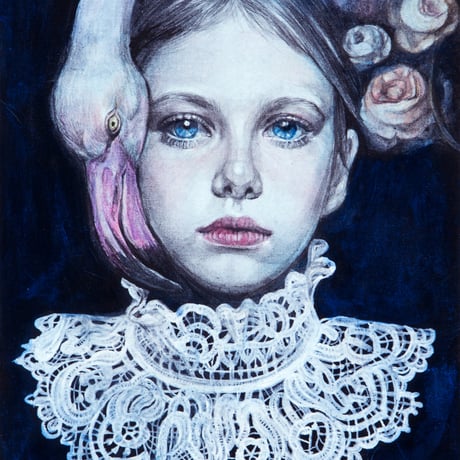 遅野井梨絵 「大きな瞳」 油絵・油彩画 絵画 CATEGORY 遅野井梨絵 Osonoi Rie | 美岳画廊 GALLERY MITAKE