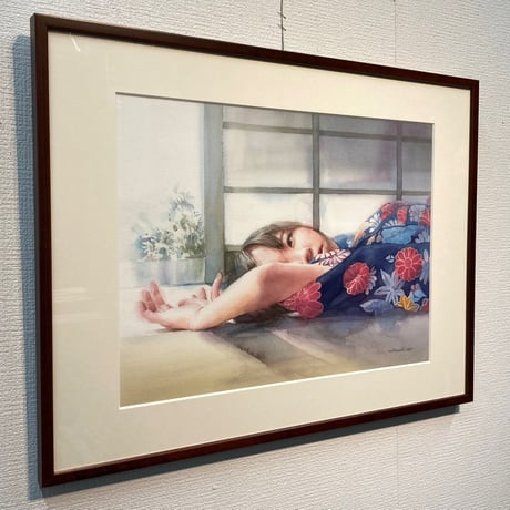 松林 淳  「旅情」  P8号　Matsubayashi  Atsushi     (33.3×45.5cm)