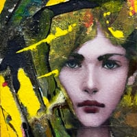 松原修平　「A Woman’s Face 1」  サムホール　MATSUBARA  SHUHEI　  22.7×15.8cm