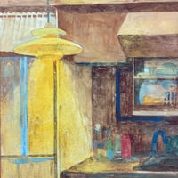 石倉文　「あかり」   F4号      Ishikura Aya   (33.3×24.2cm)