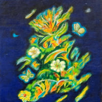 すずきゆきお  「ときのながれ」  F6号　Suzuki Yukio  「The flow of time」 (41.0×31.8cm)