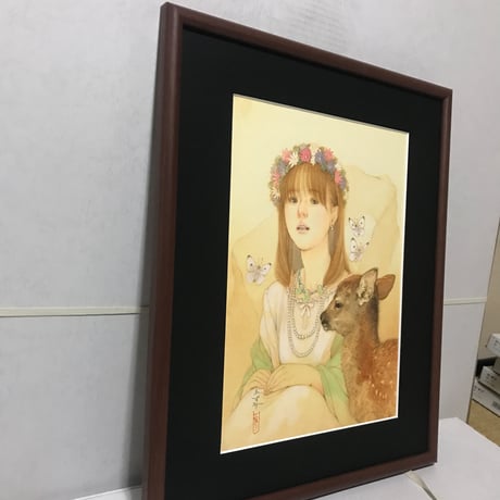 松平一民   「やまとの春」  F4号    Matsudaira Kazutami    33.3×24.2cm