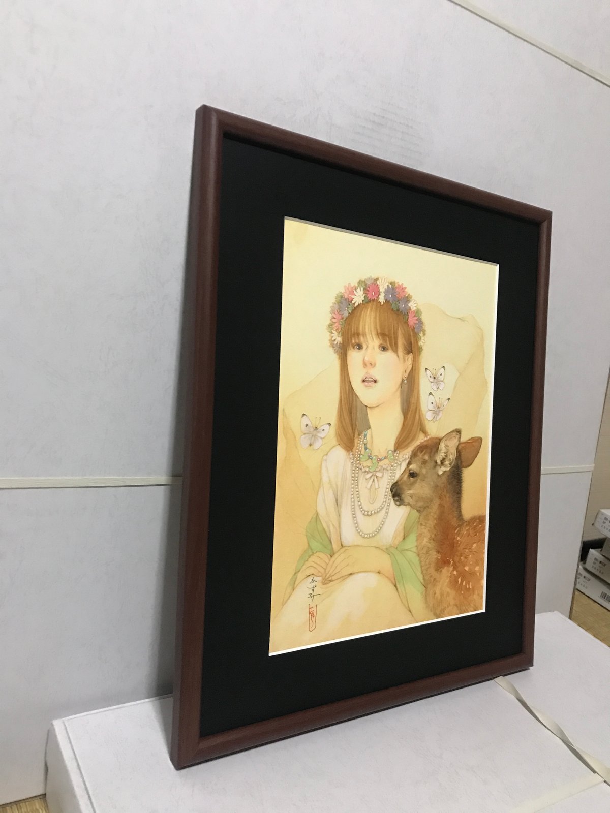 絵画 flk041114 松平一民 「やまとの春」 F4号 Matsudaira Kazutami 3