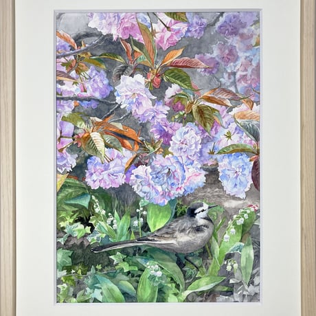 松江利恵  「花影の声」   21×31ｃｍ     Matsue Rie