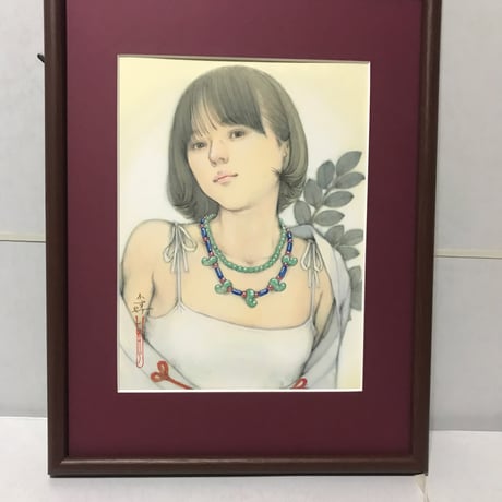 松平一民   「祓戸  瀬織津比売」 27.3×20.5cm     Matsudaira Kazutami
