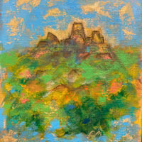 すずきゆきお「穏やかな日」 F0号　Suzuki Yukio  「a calm day」 (18.0×14.0cm)