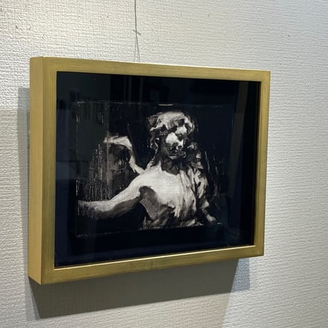 松原修平「天使 〜ベルニーニ〜」サムホール　MATSUBARA  SHUHEI「Angel by Bernini」　(15.8×22.7cm)