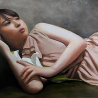 田口 舞　「白 日」 F6号    Taguchi  Mai   「broad daylight」 (31.8×41.0cm)