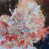 安藤沙彩香 「贈り物」  S10号　 Ando Sayaka　 (53.0×53.0cm)