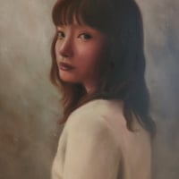 田口 舞　「肖 像」  F3号    Taguchi  Mai    27.3×22.0cm