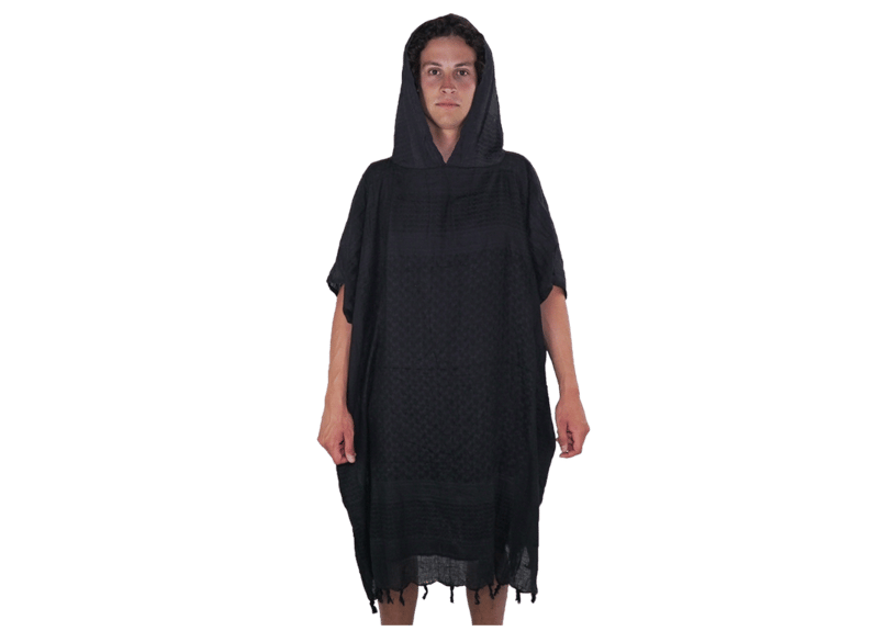 【だんかん市】nerudesignworksサウナポンチョ サ道2021にて着用されました！】刺繍入りサウナポンチョ