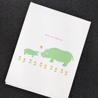 Tomoko Maruyama Welcome,little one カバの親子