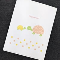 Tomoko Maruyama Congratulations! カメの親子