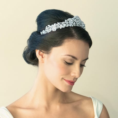 Ivory&Co. PRINCESS MIA RHODIUM CRYSTAL DECO TIARA