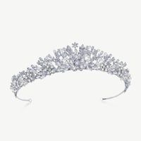 ⭐︎受注オーダー⭐︎ PHEODORA RHODIUM CRYSTAL PEARL VINTAGE TIARA