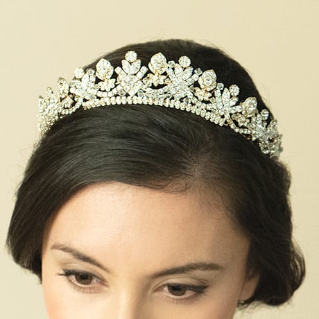 ⭐︎受注オーダー⭐︎ FRANCESCA GOLD CRYSTAL PRINCESS  TIARA