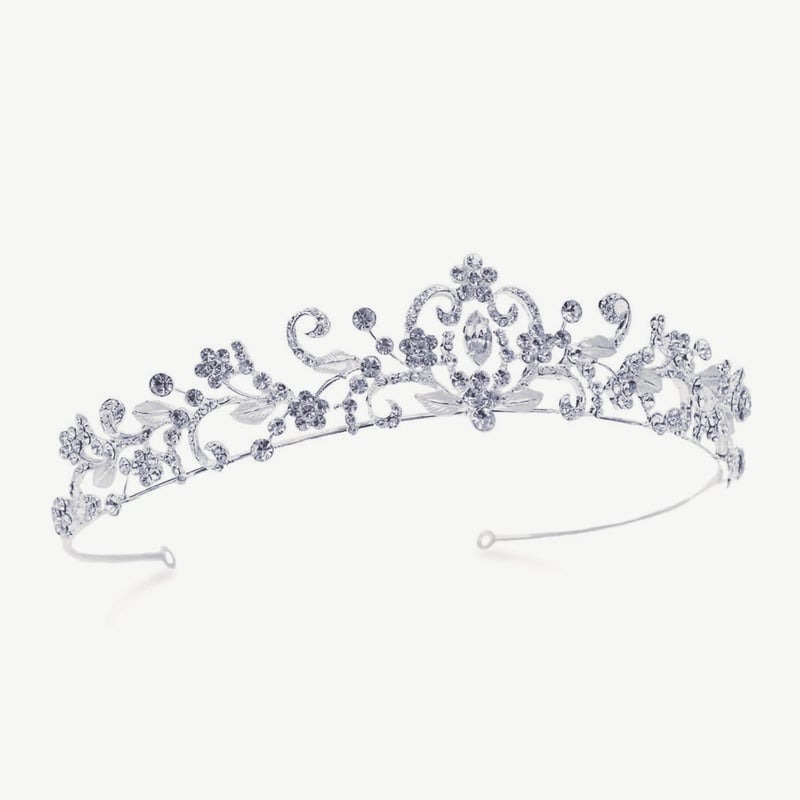 Ivory&Co. TEARDROP RHODIUM CRYSTAL DIADEM ティアラ